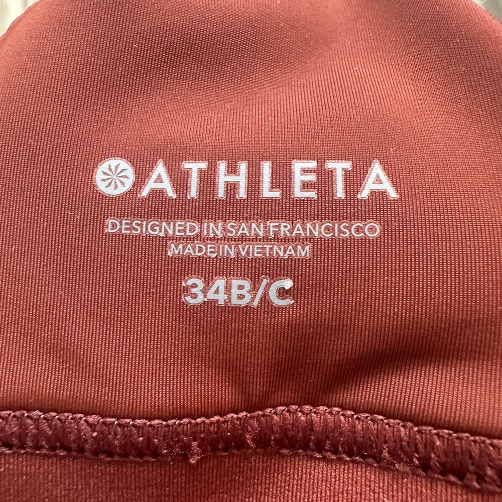 Athleta Hustle II Bra in Rust, Size 34B/C - Picture 6 of 11